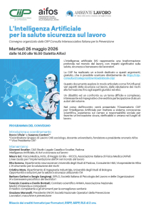 CIIP Convegno 26 maggio 2026 IA-per-la-salute-sicurezza-sul-lavoro